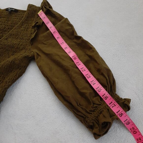 Madewell Women's Olive Green Flannel Lucie Mini Dress XS - Picture 15 of 16